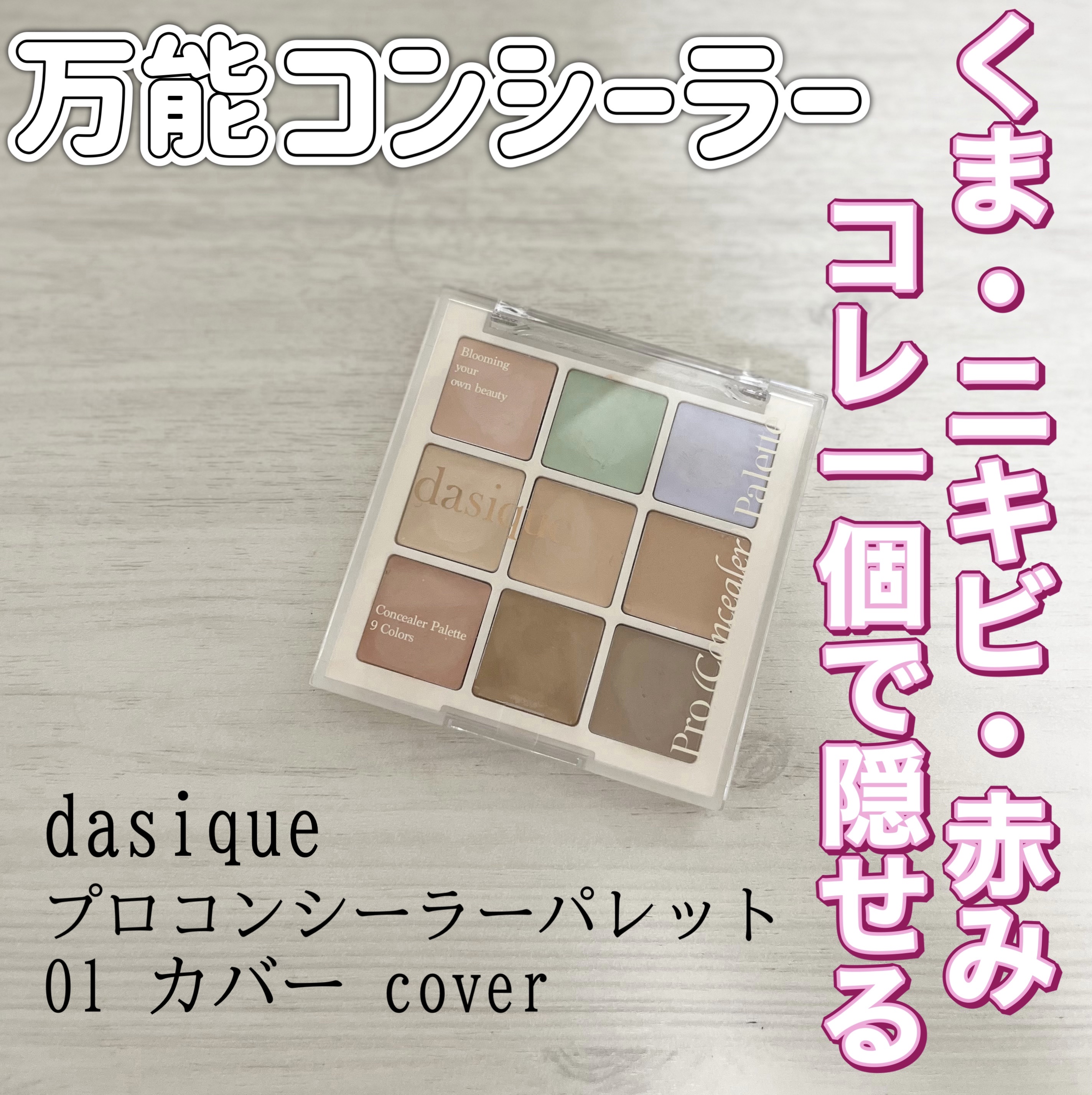 プロコンシーラーパレット/dasique/パレットコンシーラーを使ったクチコミ（1枚目）