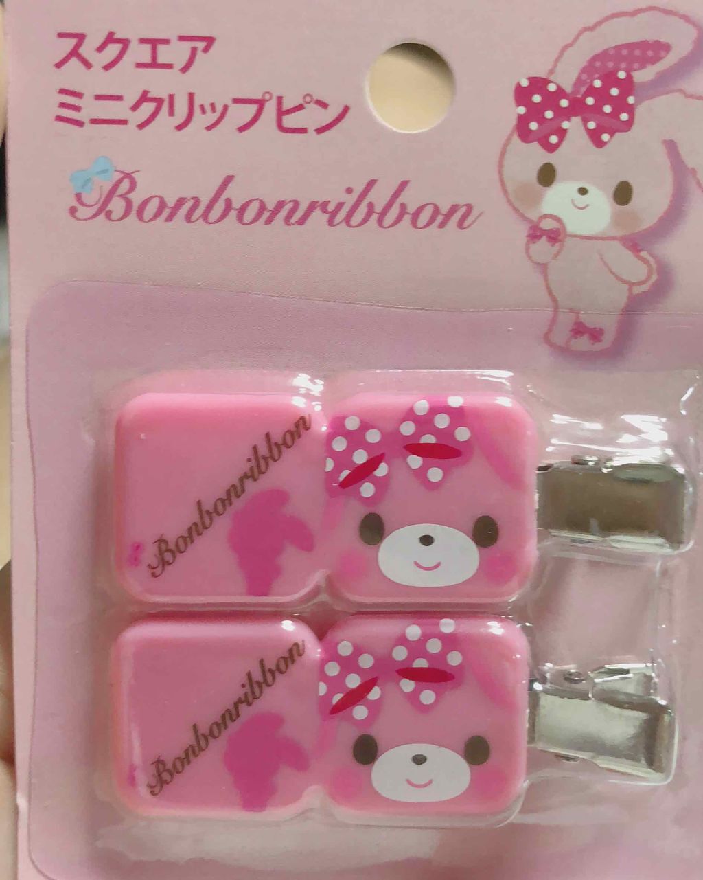 スクエアミニクリップピン/セリア/ヘアアクセサリーを使ったクチコミ(1枚目)