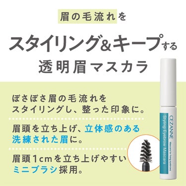 CEZANNE スタイリングアイブロウマスカラのクチコミ「🌾本日発売の新商品のお知らせ🌾

■スタイリングアイブロウマスカラ
00クリア　￥561(税込.....」（2枚目）