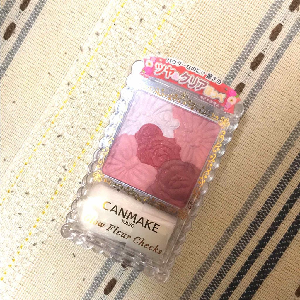 グロウフルールチークス/キャンメイク/パウダーチークを使ったクチコミ(1枚目)