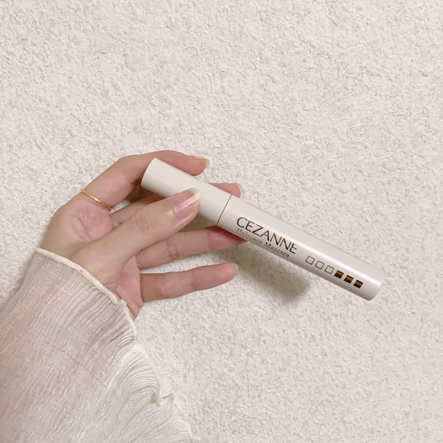 ヘアケアマスカラ/CEZANNE/ヘアジェルを使ったクチコミ(3枚目)