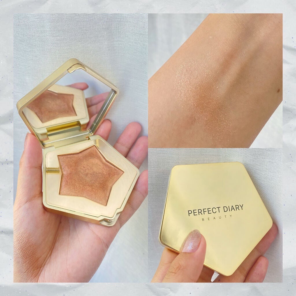 スターダストダイヤモンドハイライトパウダー/PERFECT DIARY/パウダーハイライトを使ったクチコミ(2枚目)