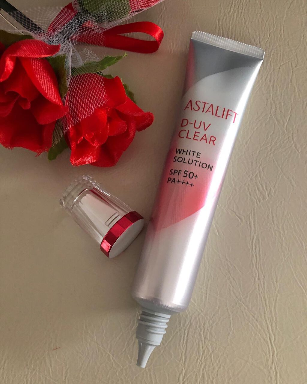 D-UVクリア ホワイトソリューション/アスタリフト/日焼け止めクリームを使ったクチコミ（3枚目）