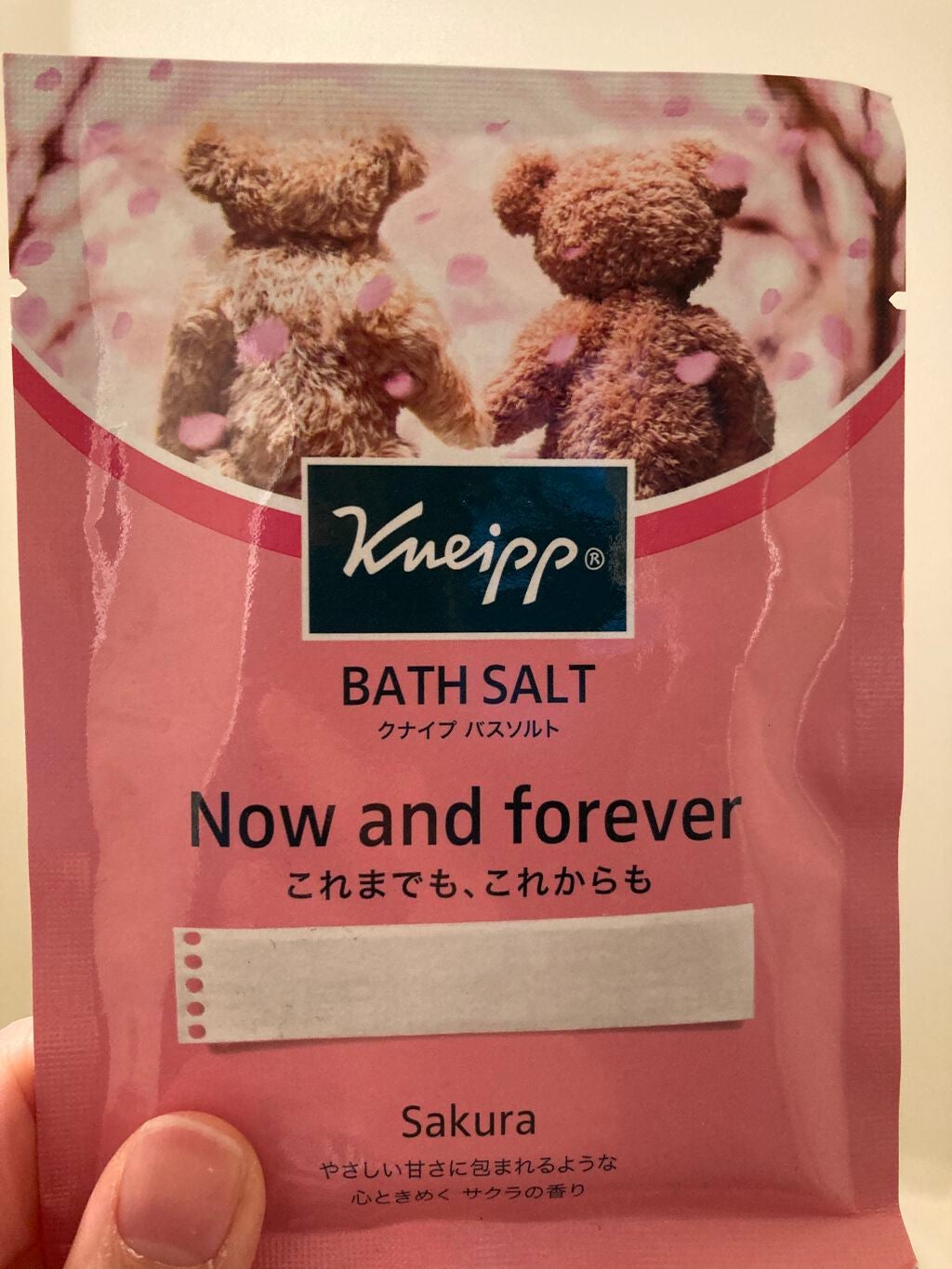 クナイプ バスソルト サクラの香り/クナイプ/無機塩系入浴剤を使ったクチコミ(1枚目)