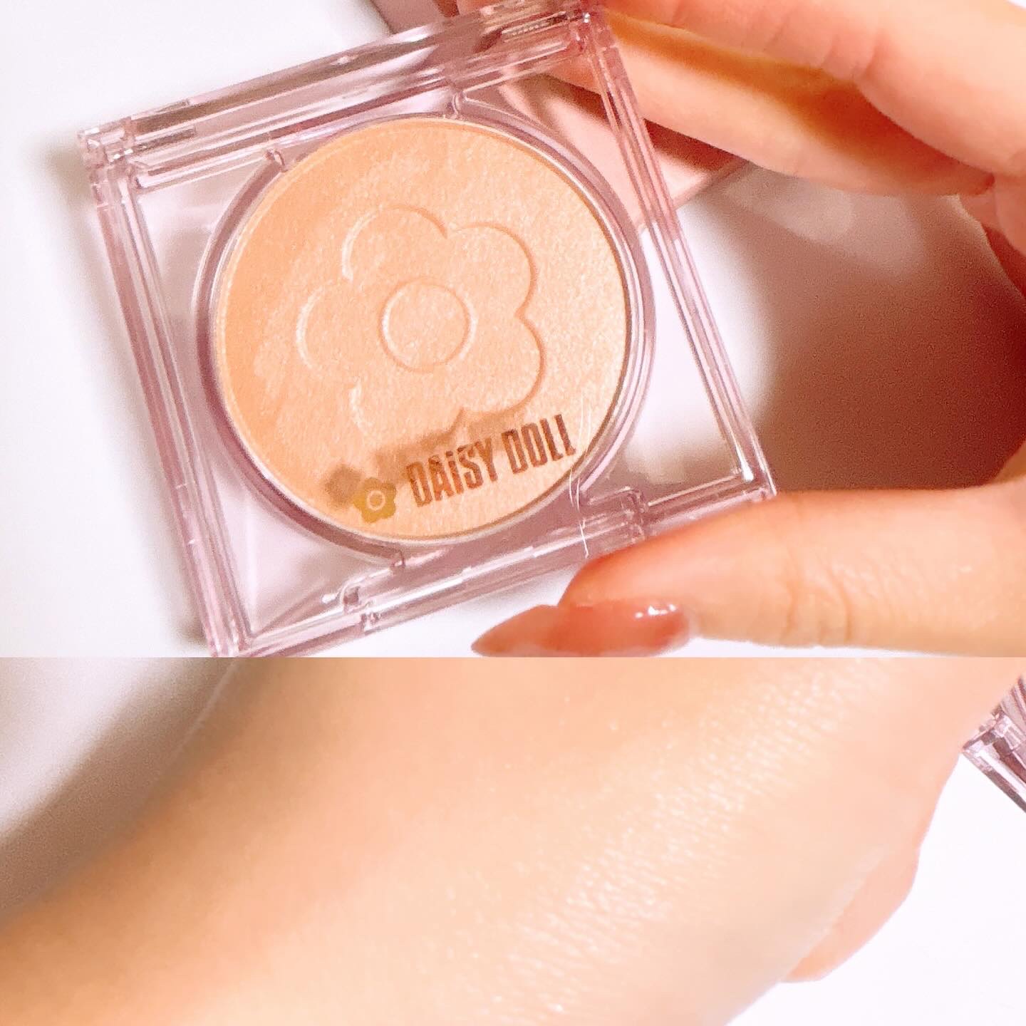 デイジードール パウダー ブラッシュ ブルーム/DAISY DOLL by MARY QUANT/パウダーチークを使ったクチコミ（3枚目）