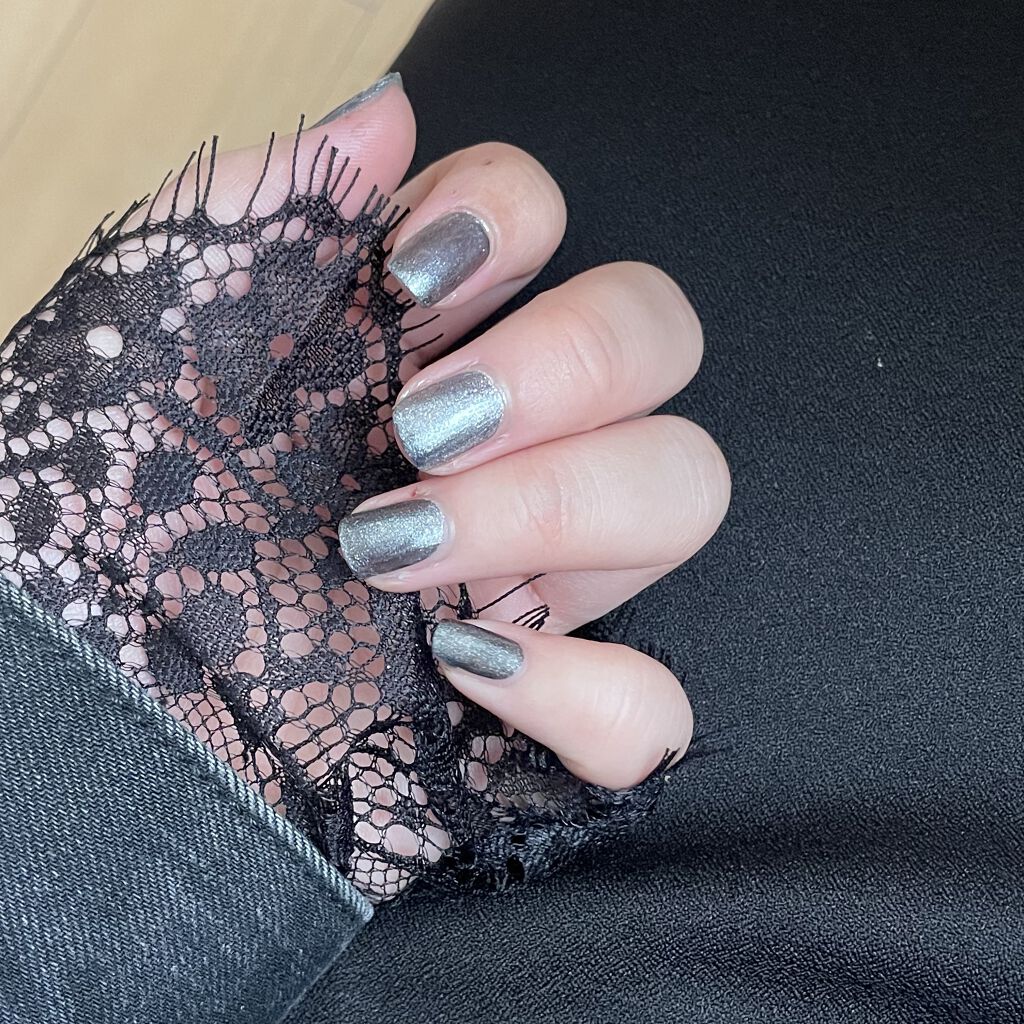 フレンドネイル(リニューアル品)	 1-19(33135)レザーブラック/DAISO/マニキュアを使ったクチコミ（1枚目）