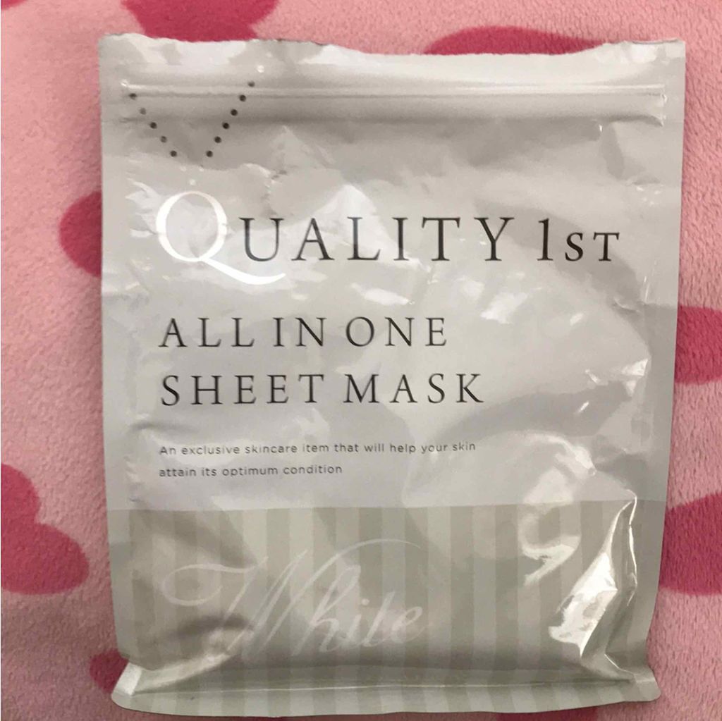 オールインワンシートマスク ホワイトEX/クオリティファースト/シートマスク・パックを使ったクチコミ（1枚目）