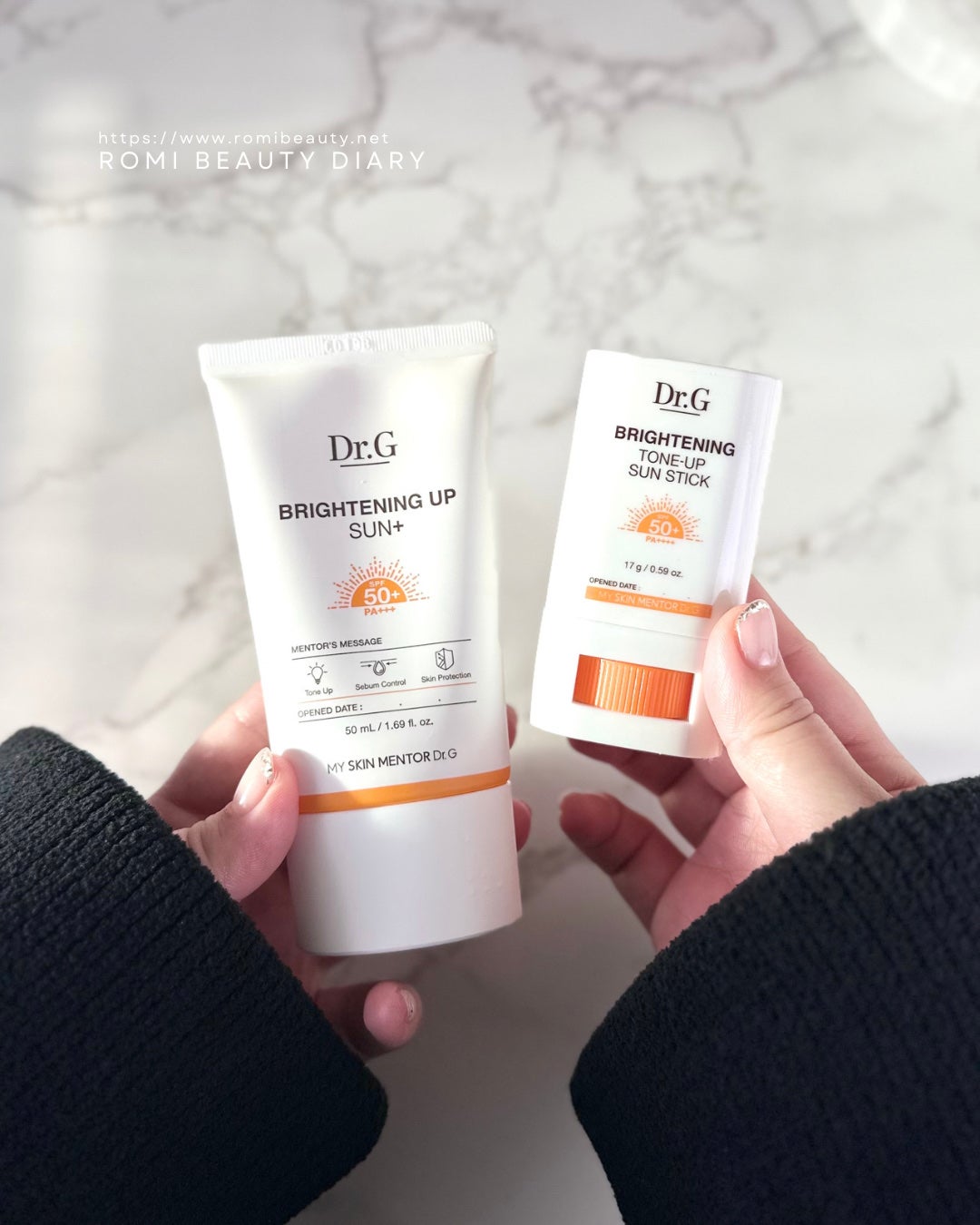 ブライトニングアップサンスティック SPF50+ PA++++/Dr.G/日焼け止めスティックを使ったクチコミ(1枚目)