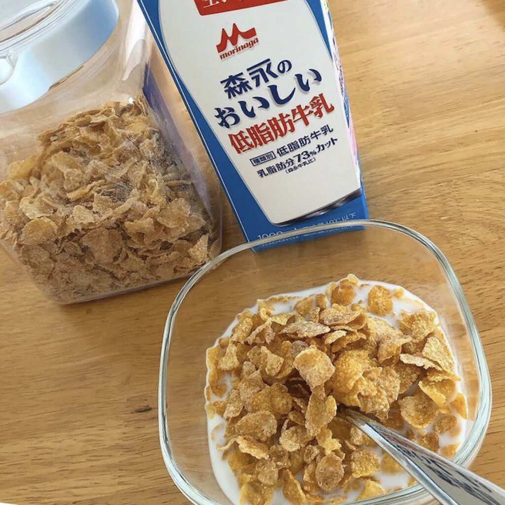 コーンフロスティ/ケロッグ/コーンフレークを使ったクチコミ（2枚目）