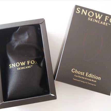 プレミアム FOX カッサ ゴースト ヘアブラシ ブラック/SNOW FOX SKINCARE/ヘアブラシを使ったクチコミ(3枚目)