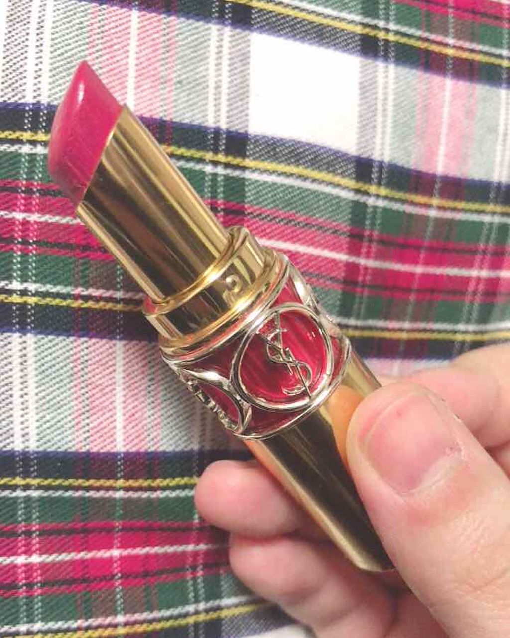 ルージュ ヴォリュプテ シャイン/YVES SAINT LAURENT BEAUTE/口紅を使ったクチコミ(2枚目)