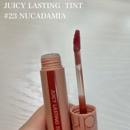 ジューシーラスティングティント/rom&nd/リップティントを使ったクチコミ(10枚目)