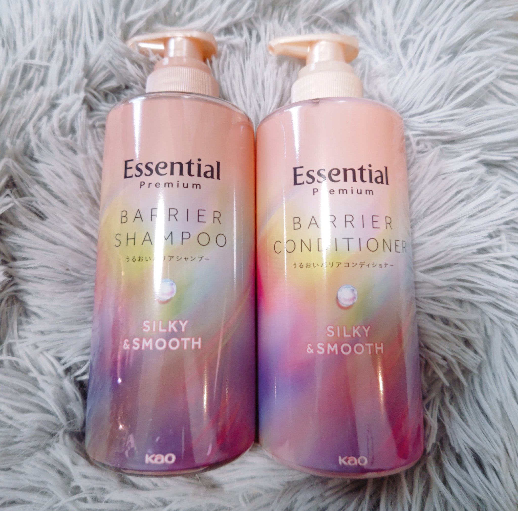 エッセンシャルプレミアム バリアシャンプー・コンディショナー シルキー＆スムース/エッセンシャル/市販シャンプーを使ったクチコミ（1枚目）