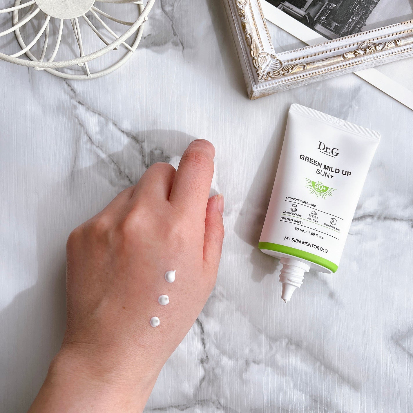 レッドブレミッシュスージングアップサン/Dr.G/日焼け止めクリームを使ったクチコミ(4枚目)