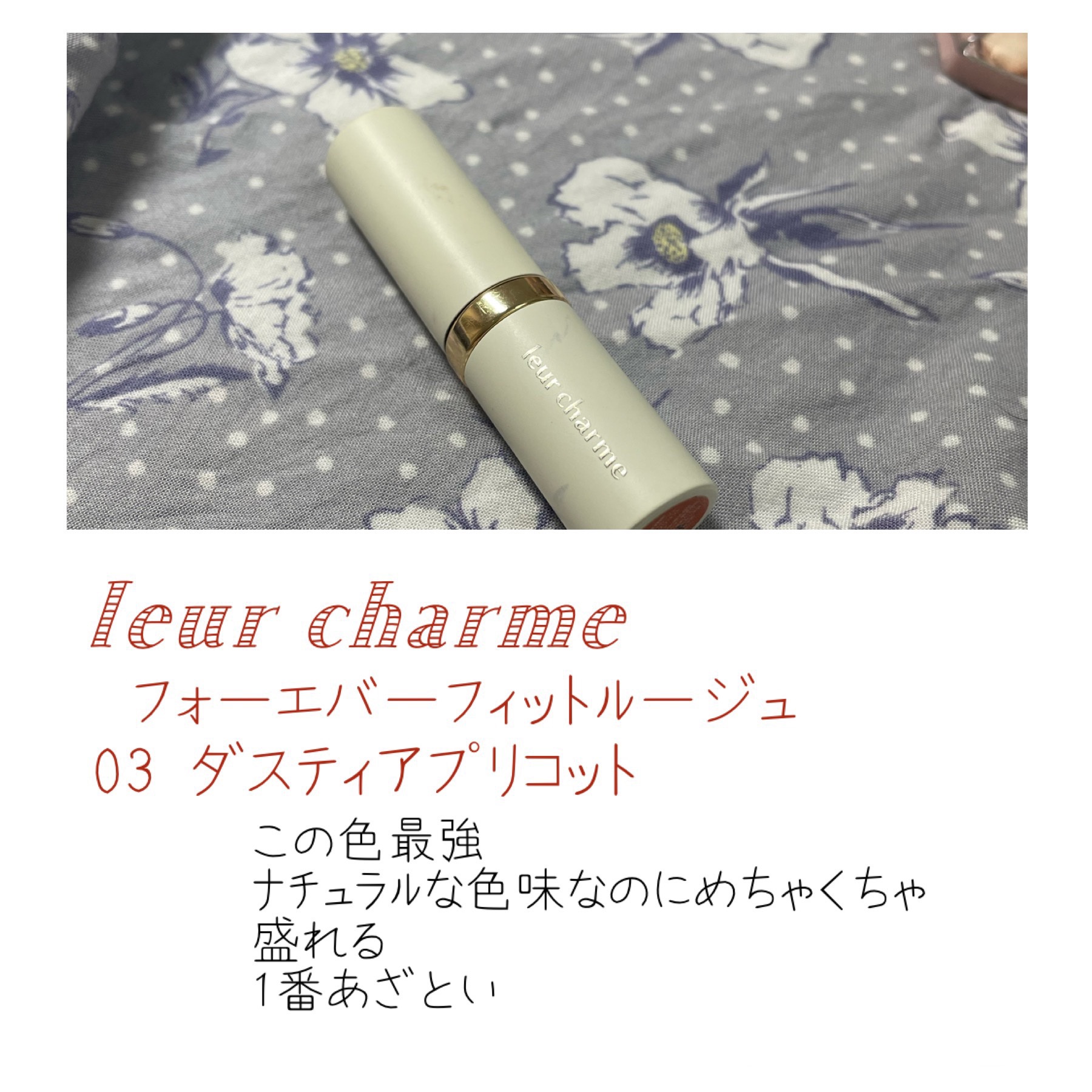 フォーエバー フィット ルージュ/leur charme/口紅を使ったクチコミ（3枚目）