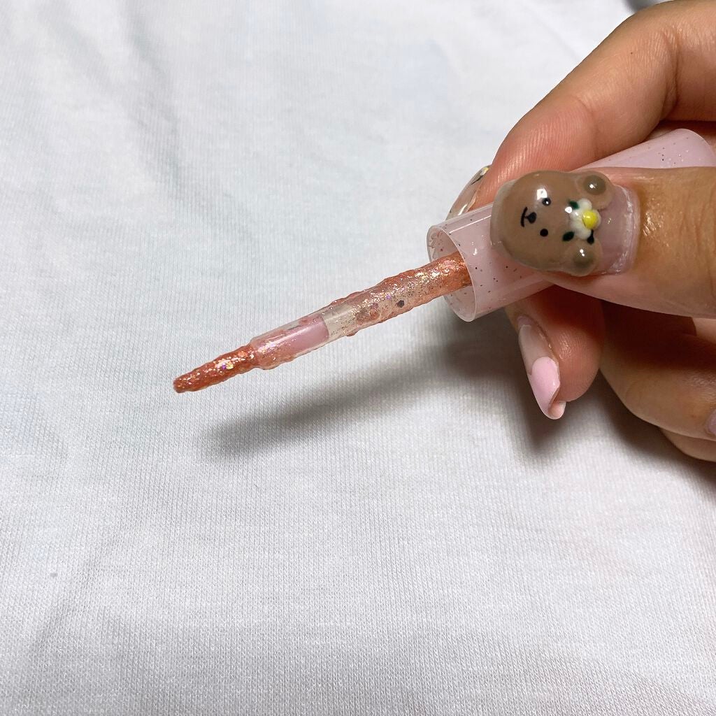 シュガー トゥインクル リキッド グリッター/PERIPERA/グリッターを使ったクチコミ(2枚目)