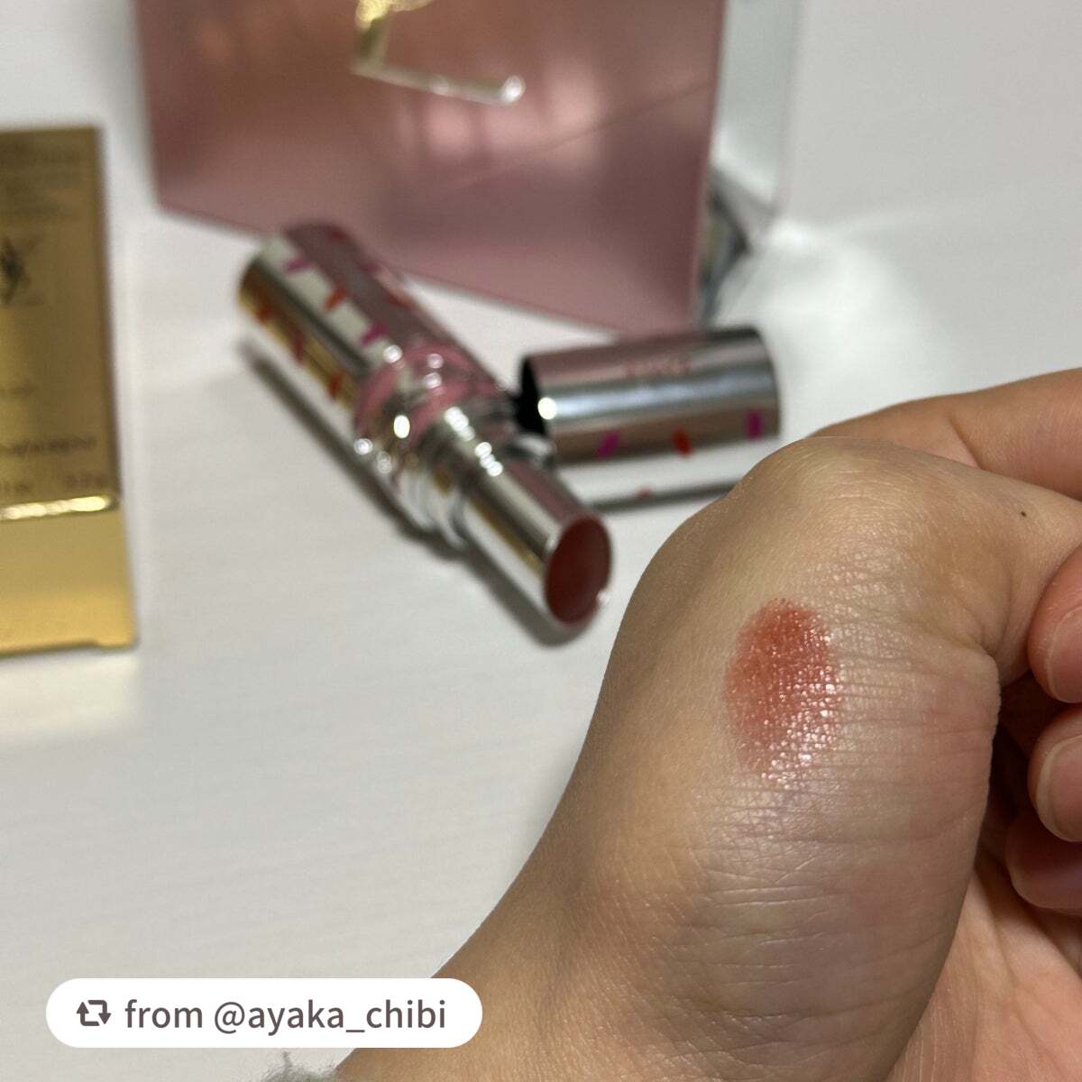 YSL ラブシャイン リップスティック/YVES SAINT LAURENT BEAUTE/口紅を使ったクチコミ(2枚目)