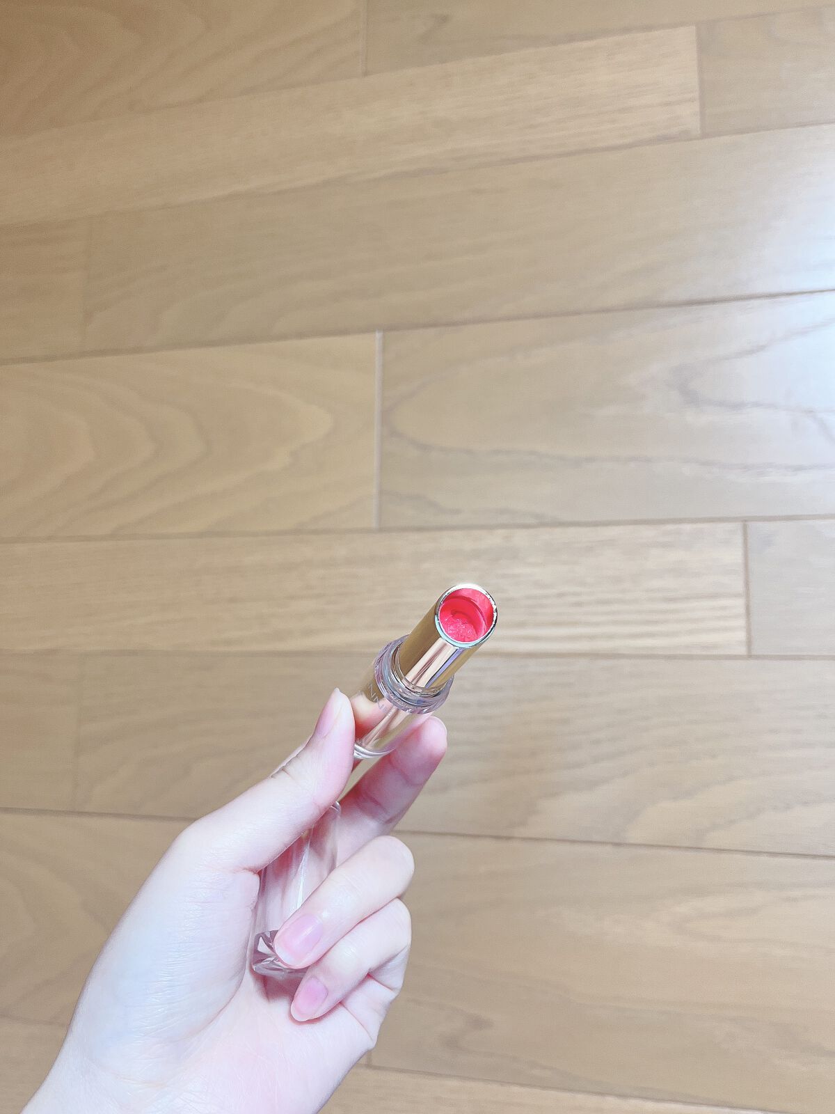 ラスティンググロスリップ/CEZANNE/口紅を使ったクチコミ(2枚目)