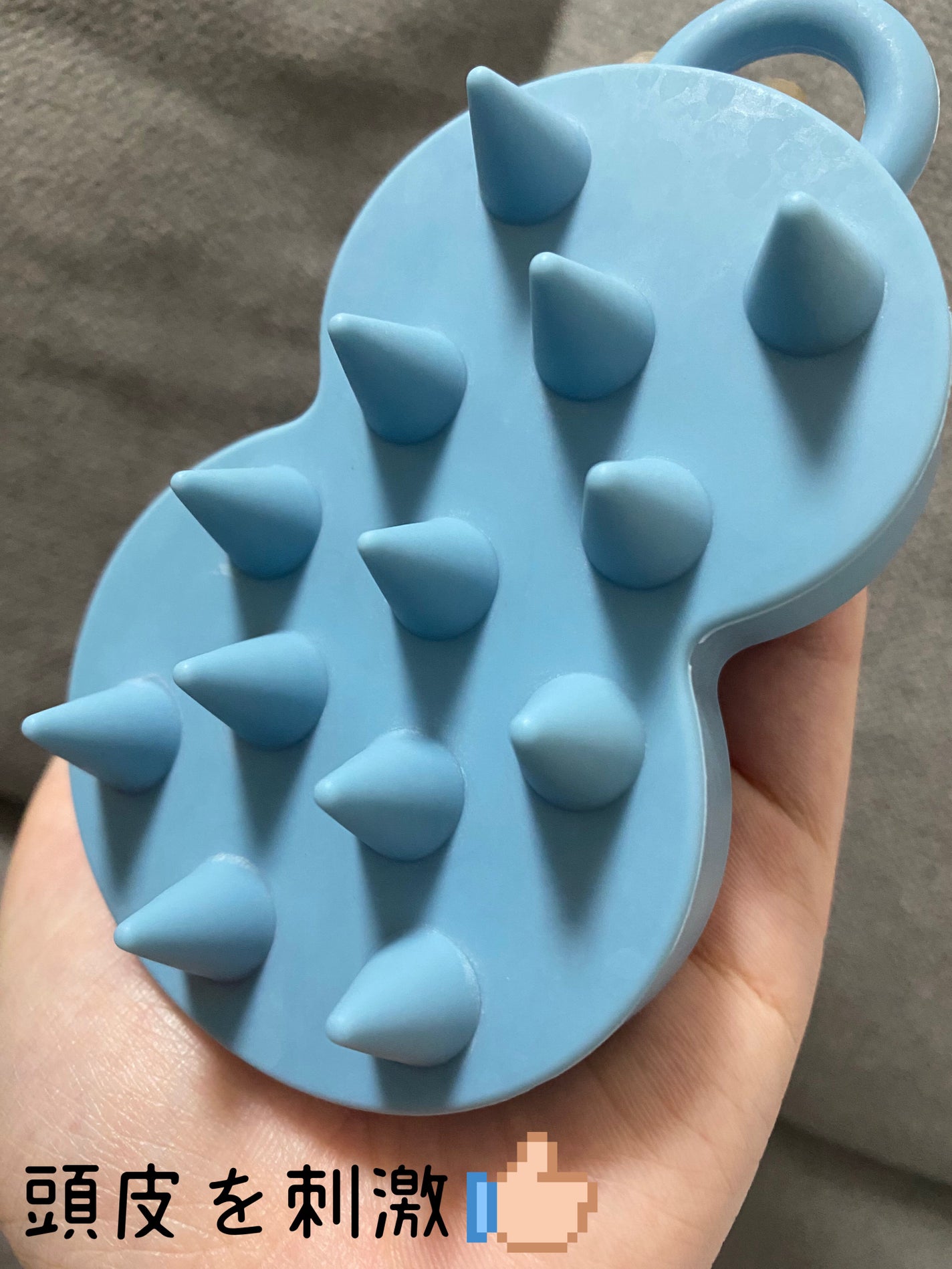 スパ やみつき 頭皮マッサージブラシ ソフト/エイトザタラソ/スカルプブラシを使ったクチコミ(1枚目)