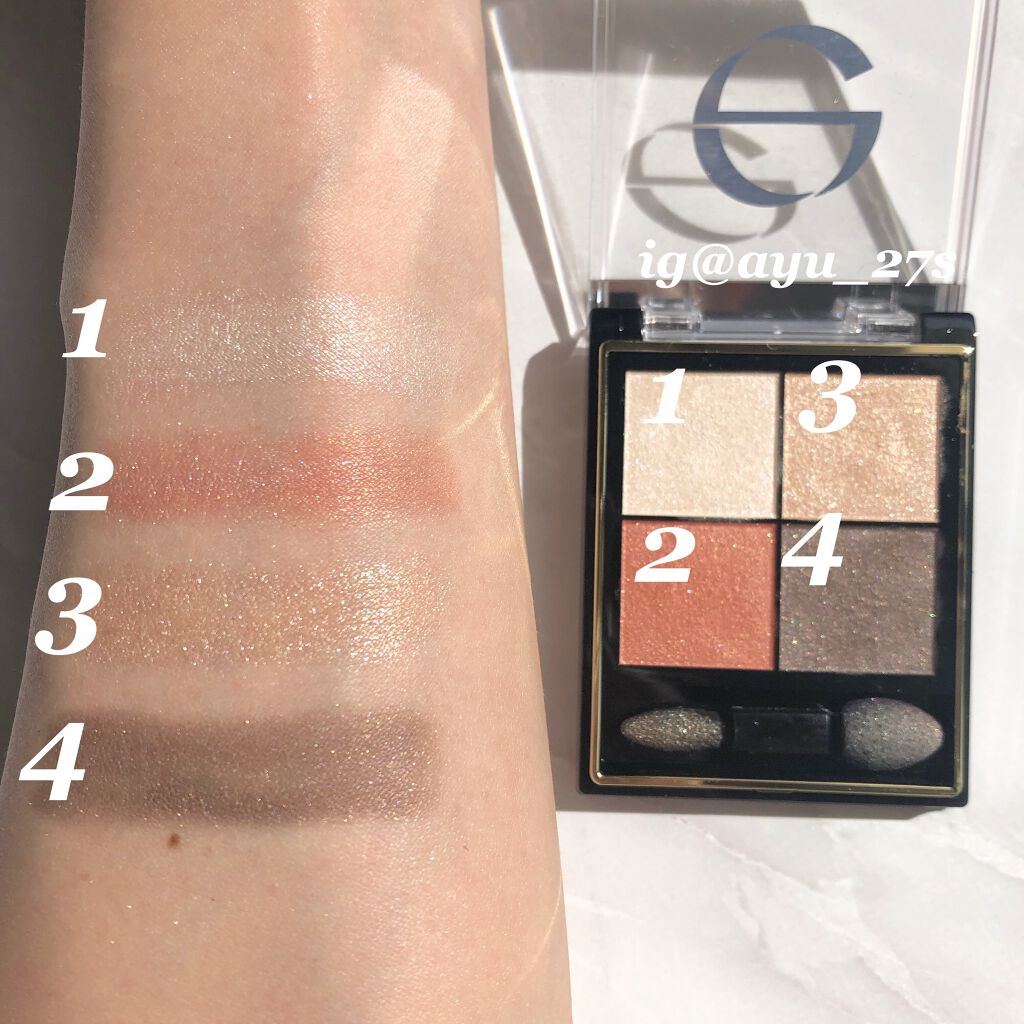 リアルクローズシャドウ/excel/アイシャドウパレットを使ったクチコミ（2枚目）