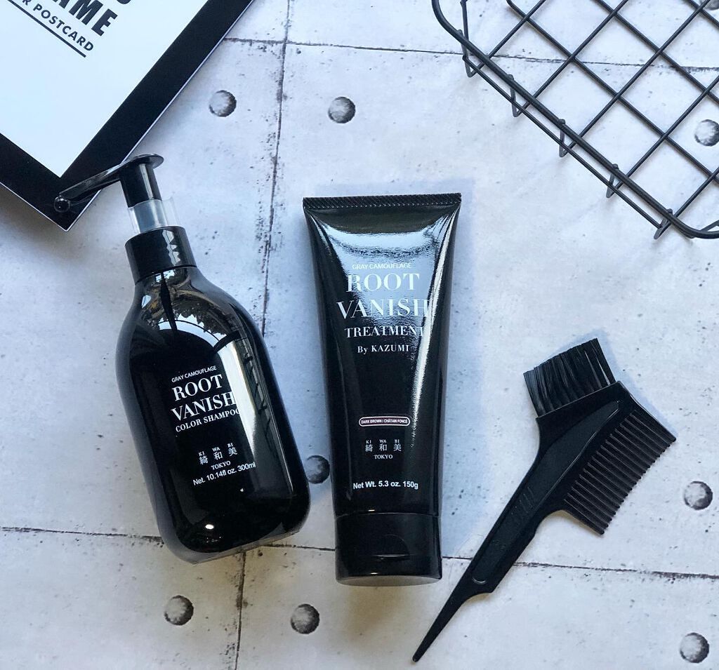 ROOT VANISH 白髪染めカラーシャンプー/ トリートメント/綺和美/市販シャンプーを使ったクチコミ（1枚目）