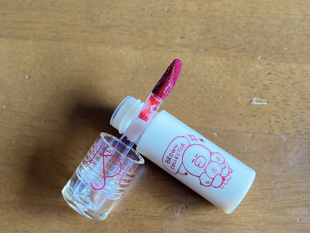 ジューシーラスティングティント 12 チェリーボム(CHERRY BONB)/rom&nd/リップティントを使ったクチコミ（3枚目）