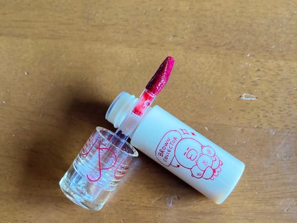 ジューシーラスティングティント 12 チェリーボム(CHERRY BONB)/rom&nd/リップティントを使ったクチコミ(3枚目)