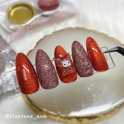 反射グリッター 2Pセット/DAISO/ネイル用品を使ったクチコミ(5枚目)