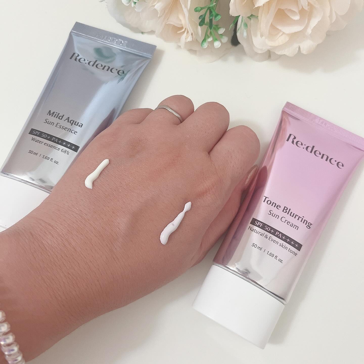 トーンブラーリング日焼け止め/redence/日焼け止めクリームを使ったクチコミ（3枚目）