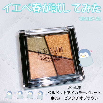 UR GLAM VELVET EYE COLOR PALETTE/U R GLAM/アイシャドウパレットを使ったクチコミ(1枚目)