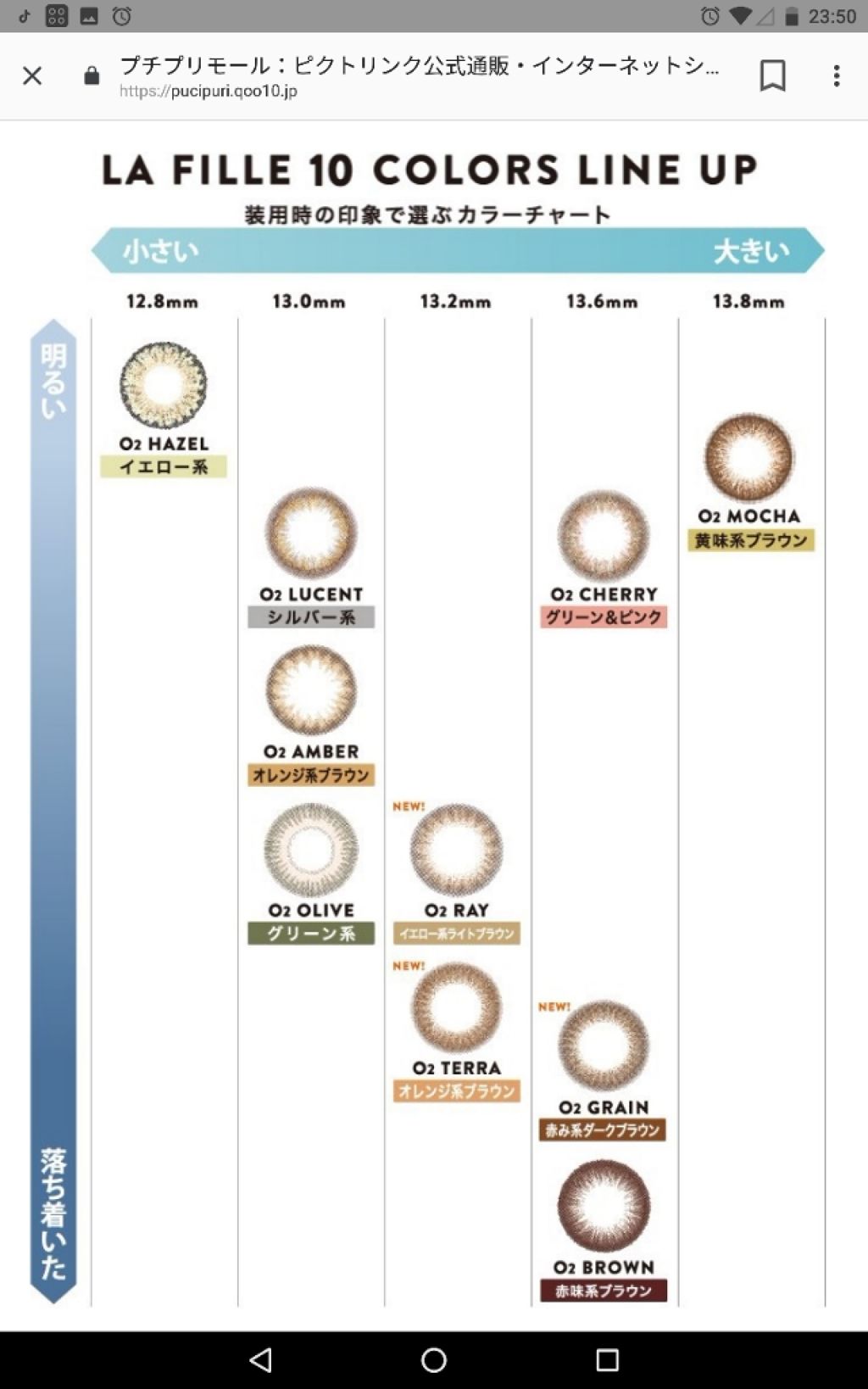 LA FILLE (ラ・フィーユ)/LA FILLE/カラーコンタクトレンズを使ったクチコミ（2枚目）