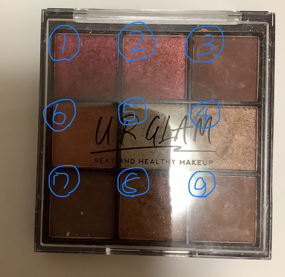 UR GLAM　BLOOMING EYE COLOR PALETTE/U R GLAM/アイシャドウパレットを使ったクチコミ（2枚目）