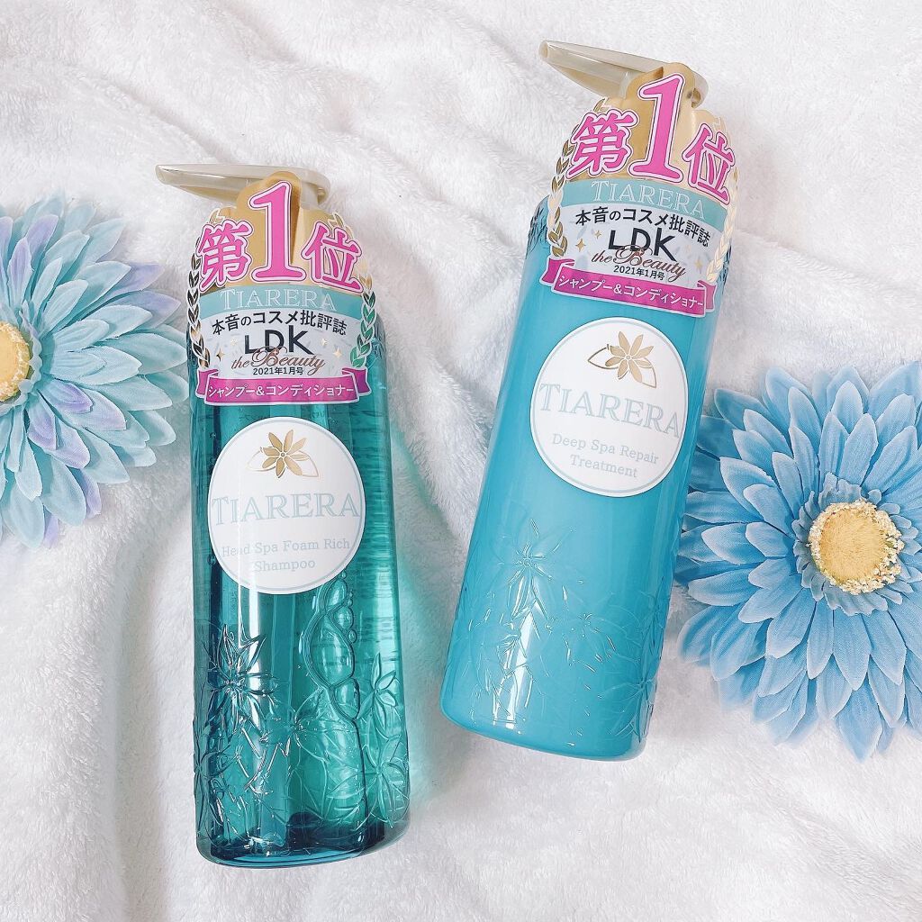 ヘッドスパフォームリッチシャンプー/ディープスパリペアトリートメント/TIARERA/市販シャンプーを使ったクチコミ(1枚目)