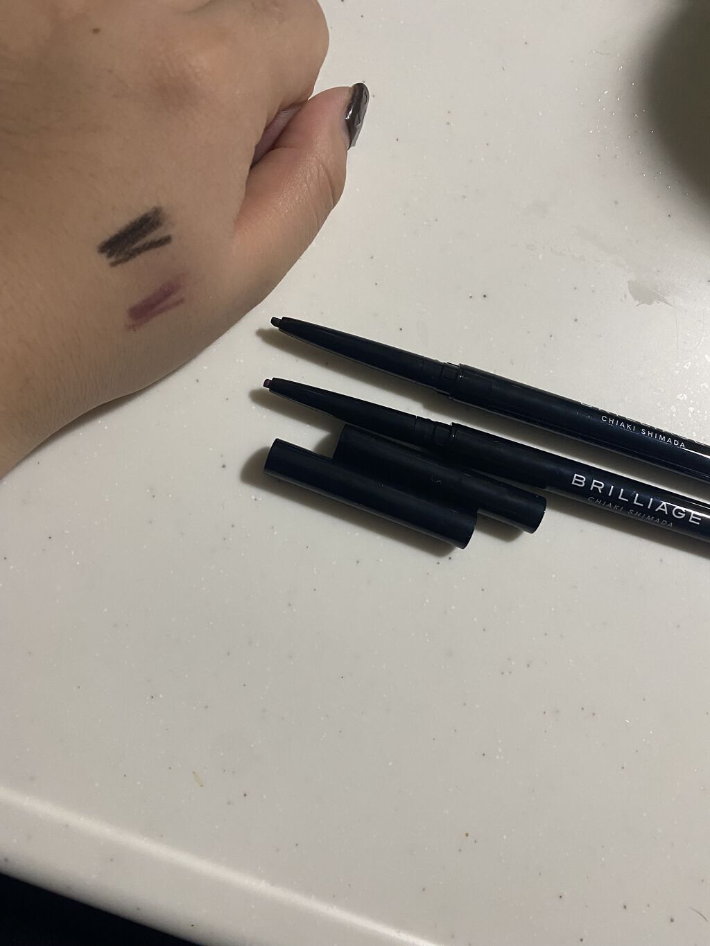 パワーアイズ ウォータープルーフライナー/ブリリアージュ/ペンシルアイライナーを使ったクチコミ（1枚目）