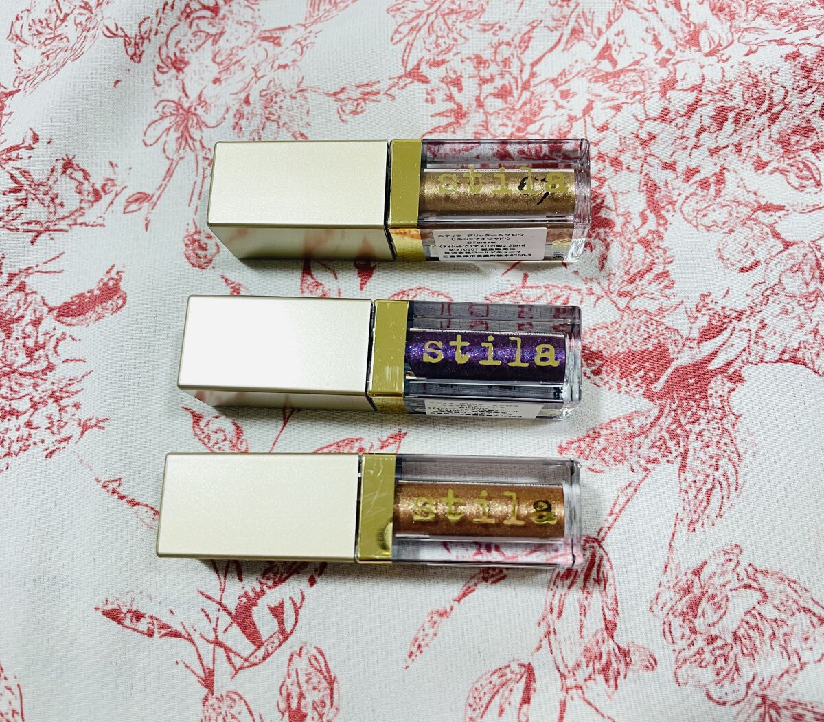 グリッター&グロウ リキッドアイシャドウ/stila/グリッターを使ったクチコミ（2枚目）