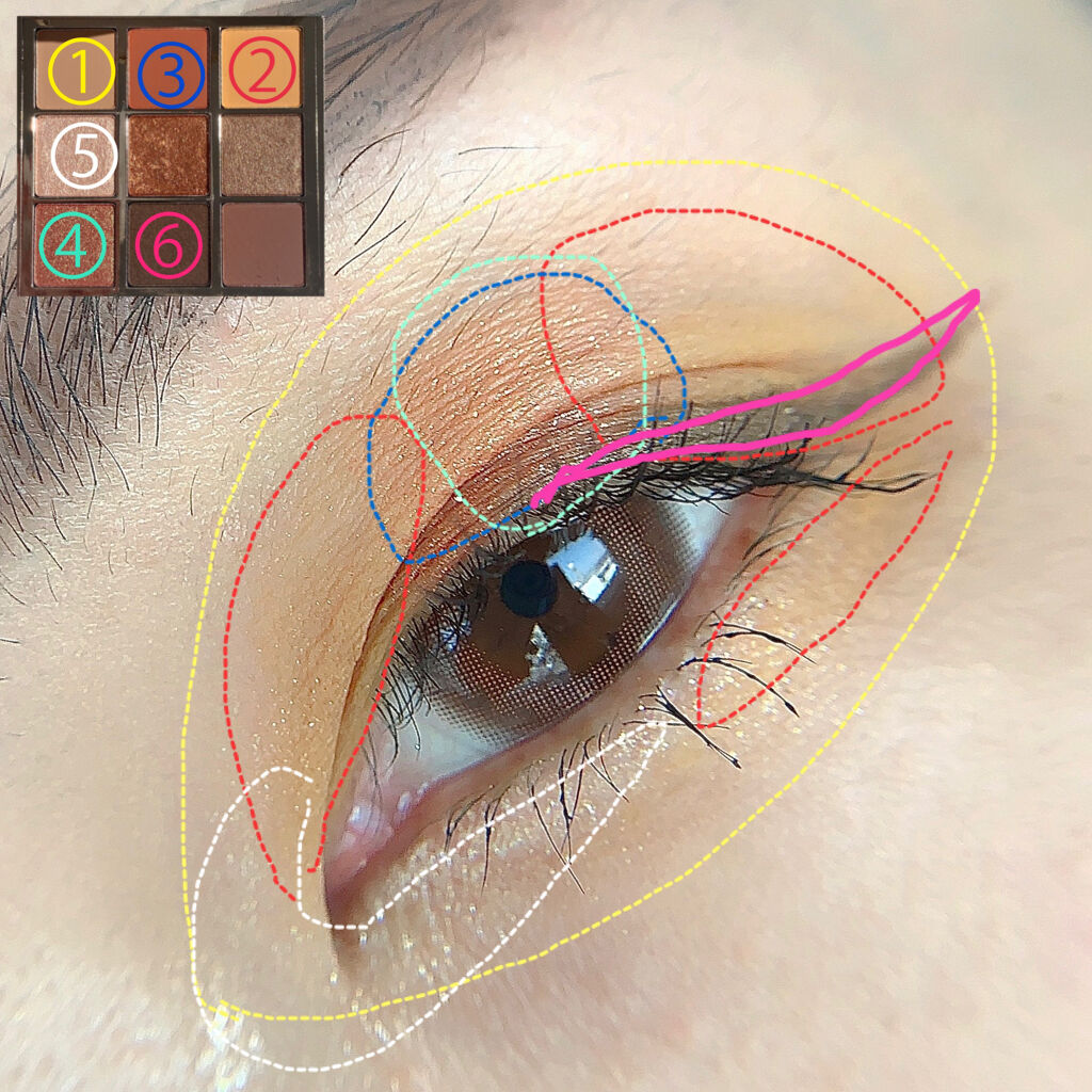 長相思シリーズ 9色アイシャドウパレット/CATKIN/アイシャドウパレットを使ったクチコミ（2枚目）