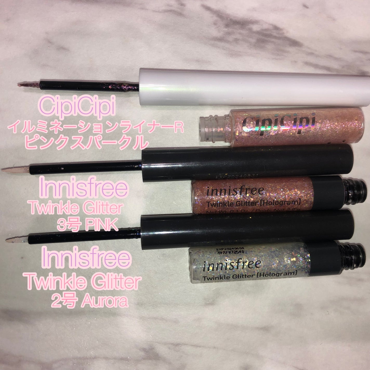 3CE アイスイッチ/3CE/グリッターを使ったクチコミ(4枚目)