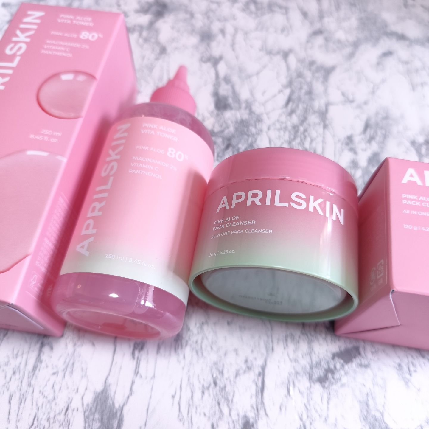 ピンクアロエメレンゲクレンザー/APRILSKIN/その他洗顔料を使ったクチコミ（1枚目）