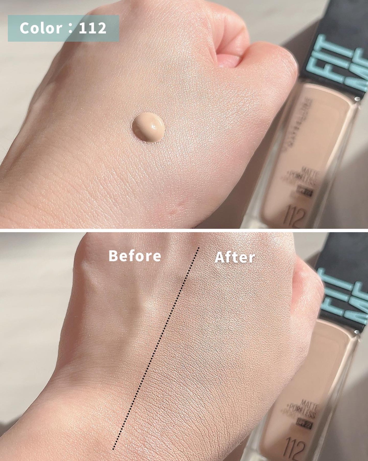 フィットミー リキッドファンデーション R/MAYBELLINE NEW YORK/リキッドファンデーションを使ったクチコミ(4枚目)