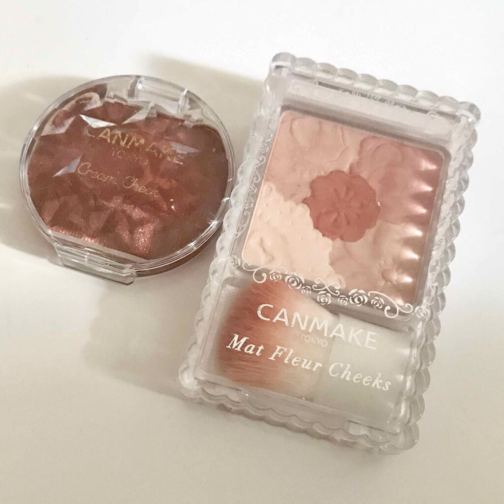 マットフルールチークス/キャンメイク/パウダーチークを使ったクチコミ（3枚目）