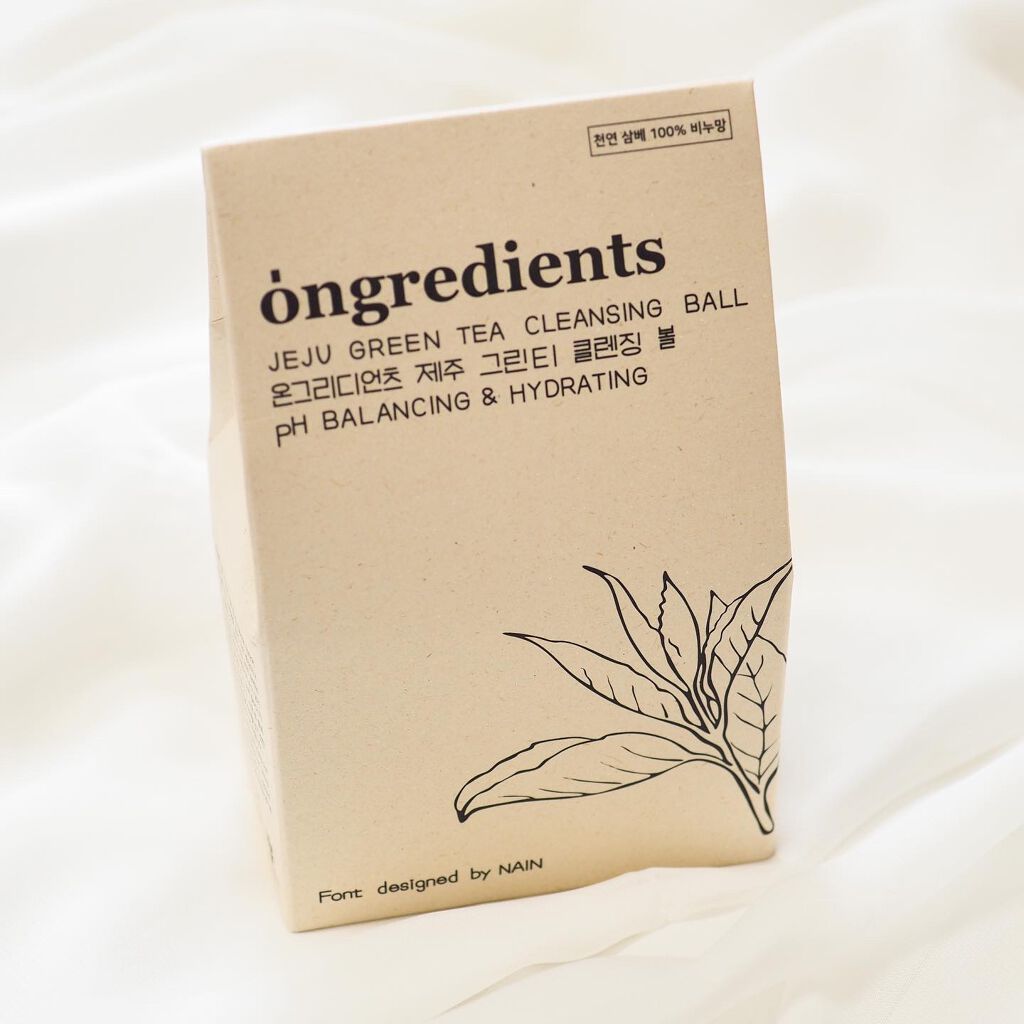 Jeju Green Tea Cleansing Ball/Ongredients/洗顔石鹸を使ったクチコミ(10枚目)