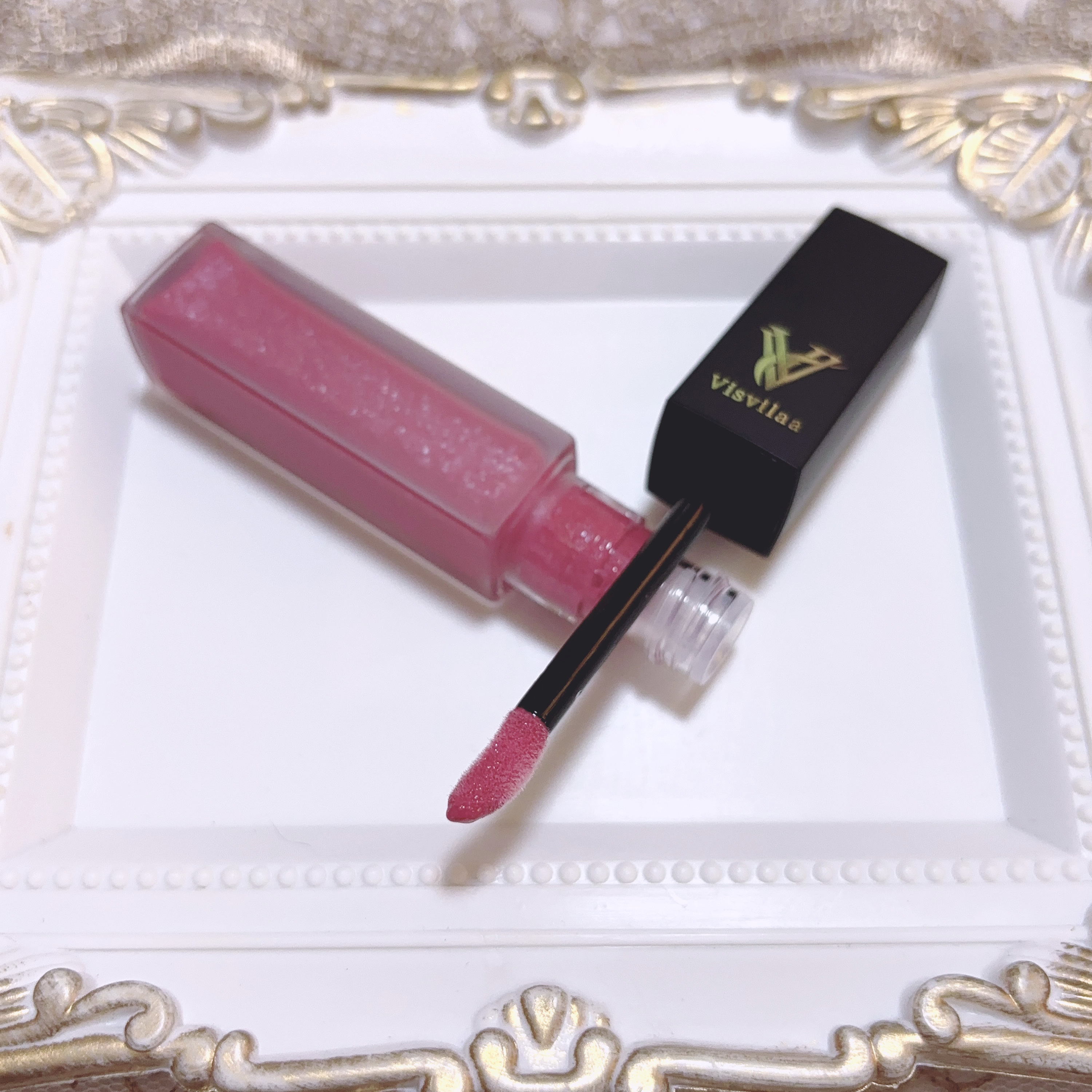 Vヴィヴィットロゼ リップグロス/Visvilaa/リップグロスを使ったクチコミ（3枚目）