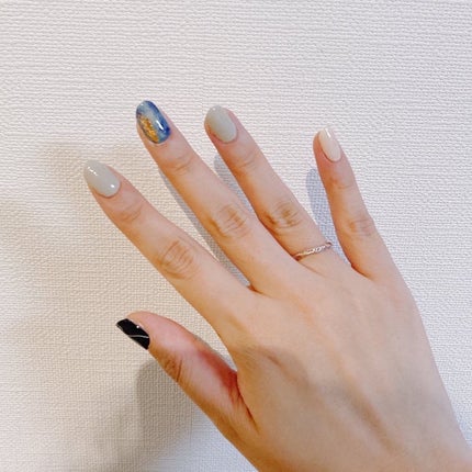 セミキュアジェルネイル(ハンド)/ohora/ネイルシールを使ったクチコミ(5枚目)