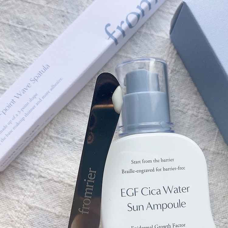 EGFシカウォーターサンアンプル/fromrier/日焼け止めローションを使ったクチコミ（3枚目）