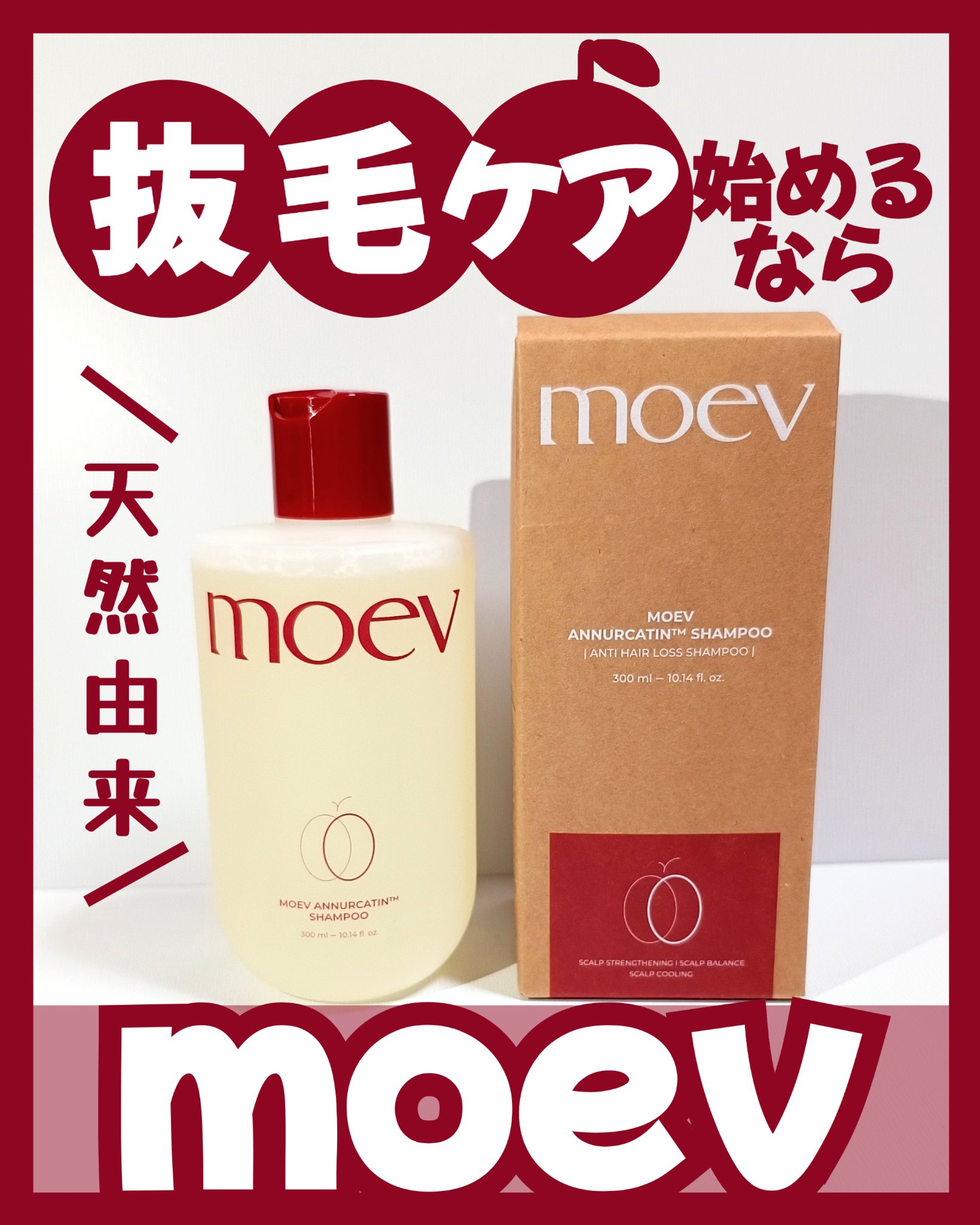 モエブ アヌカチン シャンプー/トリートメント/moev/市販シャンプーを使ったクチコミ（1枚目）