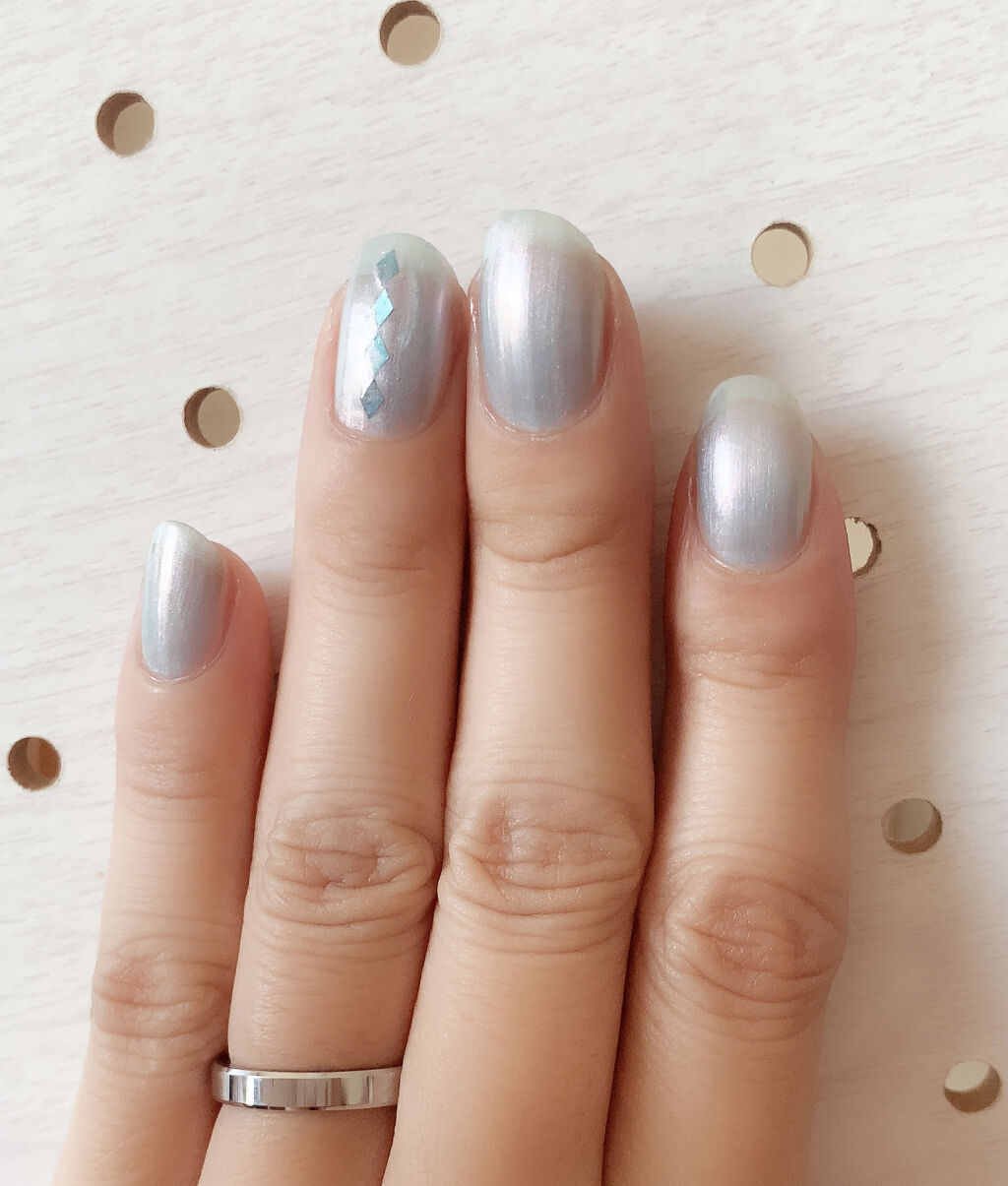 ネイル エナメル 073 カラフルラメ/ちふれ/マニキュアを使ったクチコミ（3枚目）