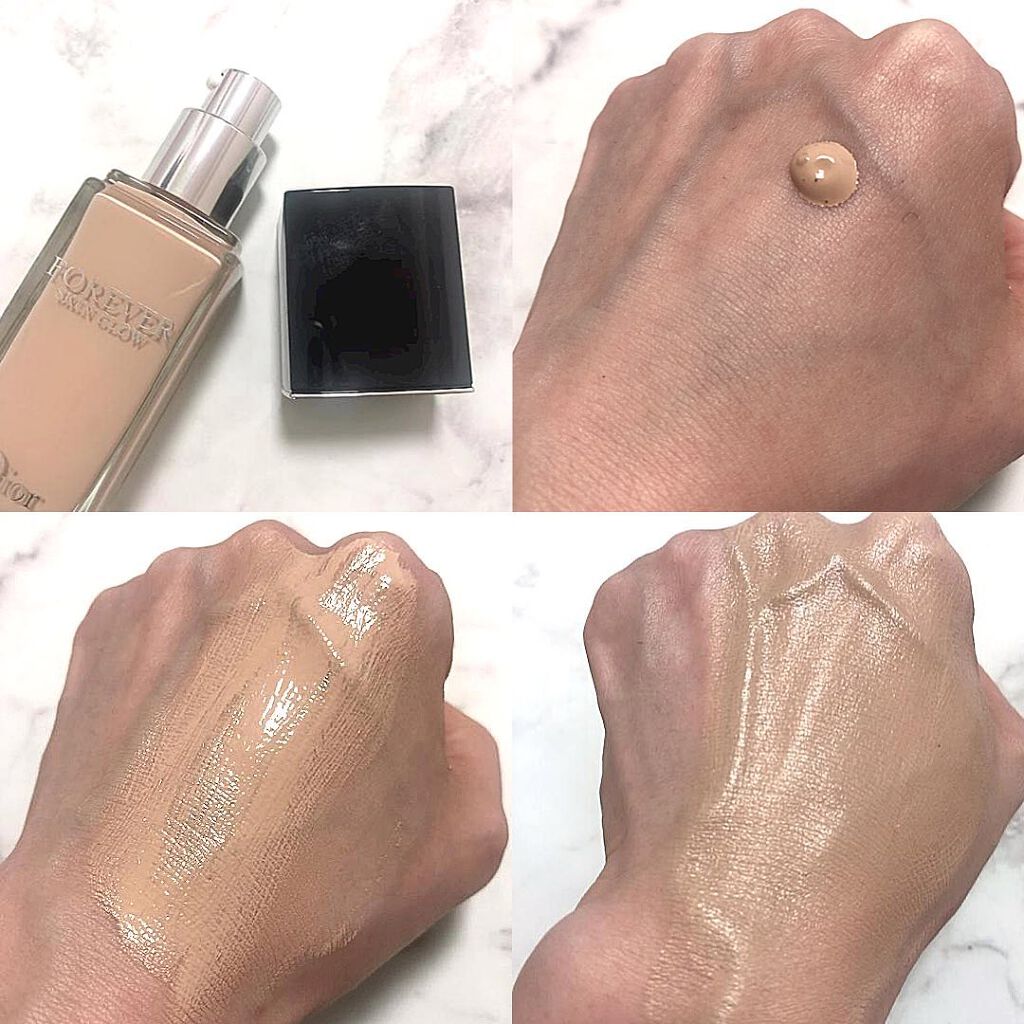 ディオールスキン フォーエヴァー フルイド グロウ 1N ニュートラル/Dior/リキッドファンデーションを使ったクチコミ（3枚目）