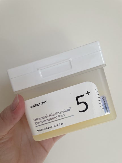 5番 白玉グルタチオンCフィルムパッド/numbuzin/トナーパッドを使ったクチコミ(2枚目)