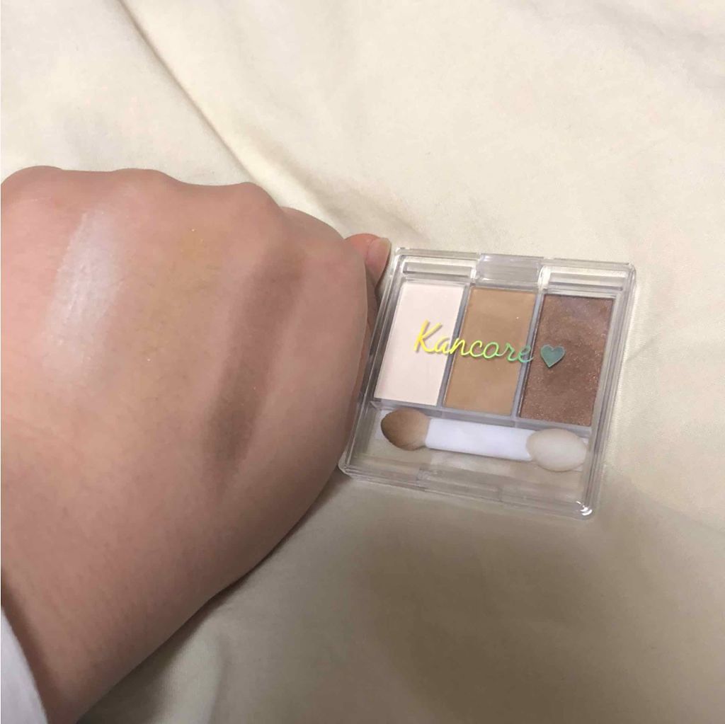 カンコレアイシャドウ/DAISO/アイシャドウパレットを使ったクチコミ（2枚目）