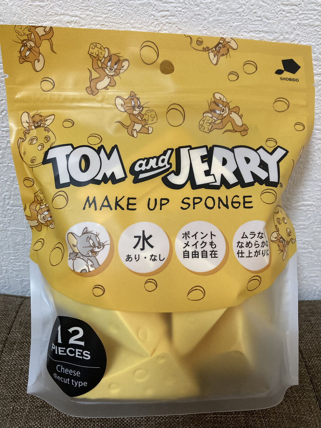 ダイカットスポンジ12P/トムとジェリー/パフ・スポンジを使ったクチコミ（3枚目）